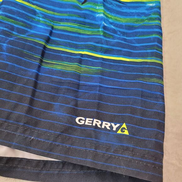 Gerry Youth Boy's Swim Short UPF 50+ Swim Trunks, Blue Sharks - Size: Medium - Picture 4 of 11
